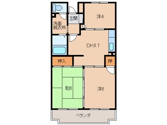 間取図 ヴィブレ大堀