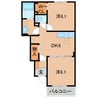 ドルチェ　ヴィータ　Ⅱ 2DKの間取り