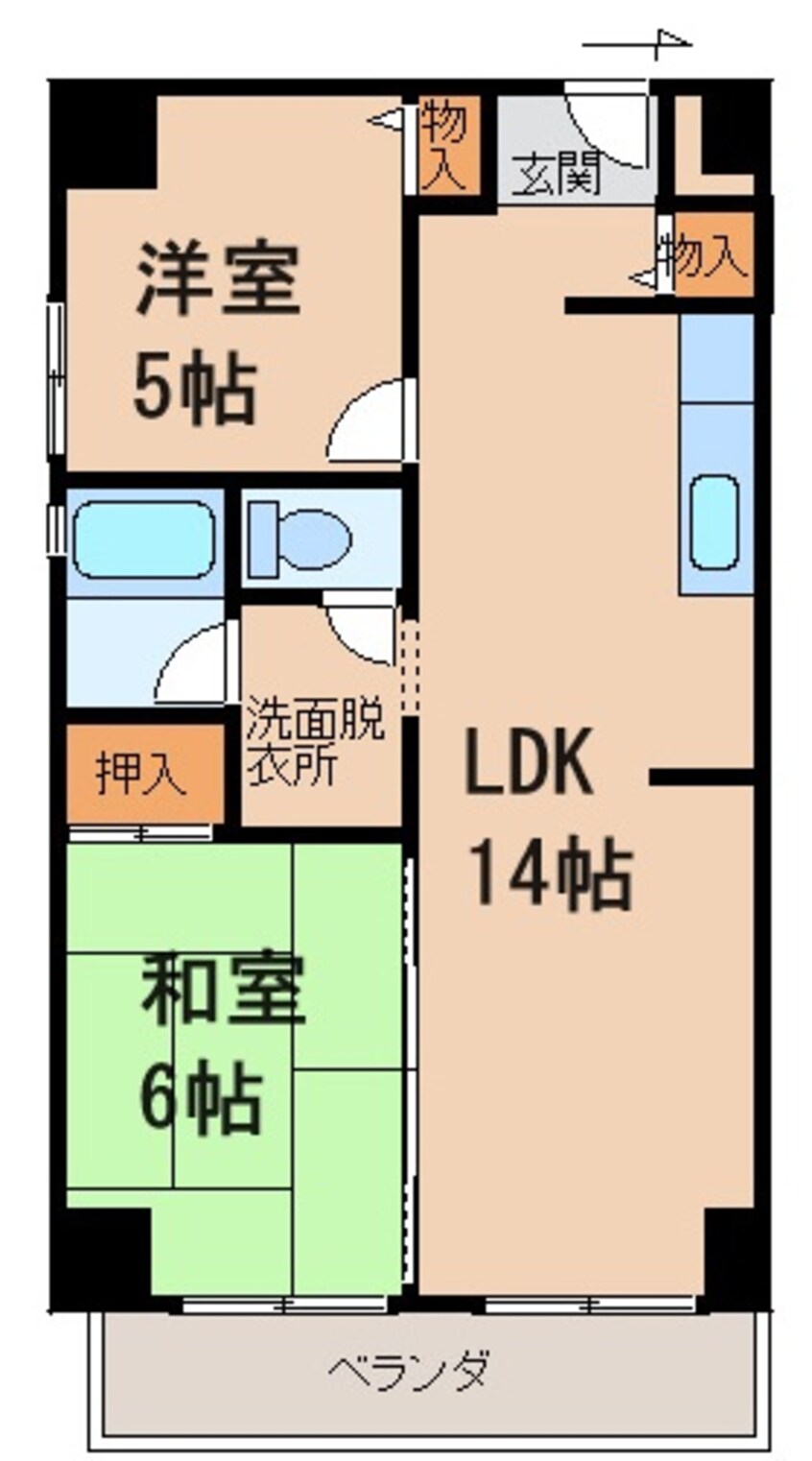 間取図 マンションポローニア