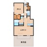 グランシャリオ加納 1LDKの間取り