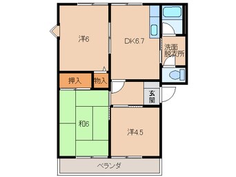 間取図 グリーンフル本郷