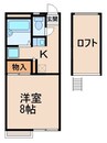 グラン・ナヴィール 1Kの間取り