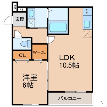 間取図 フジパレス中之島Ⅱ番館