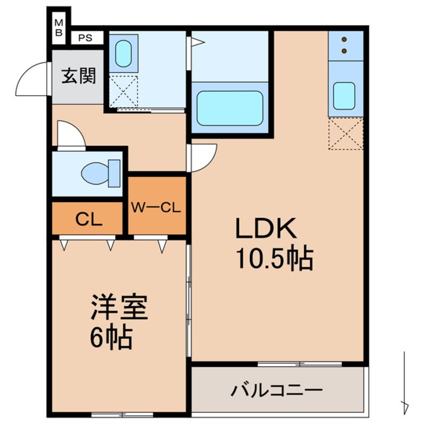 間取図 フジパレス中之島Ⅱ番館