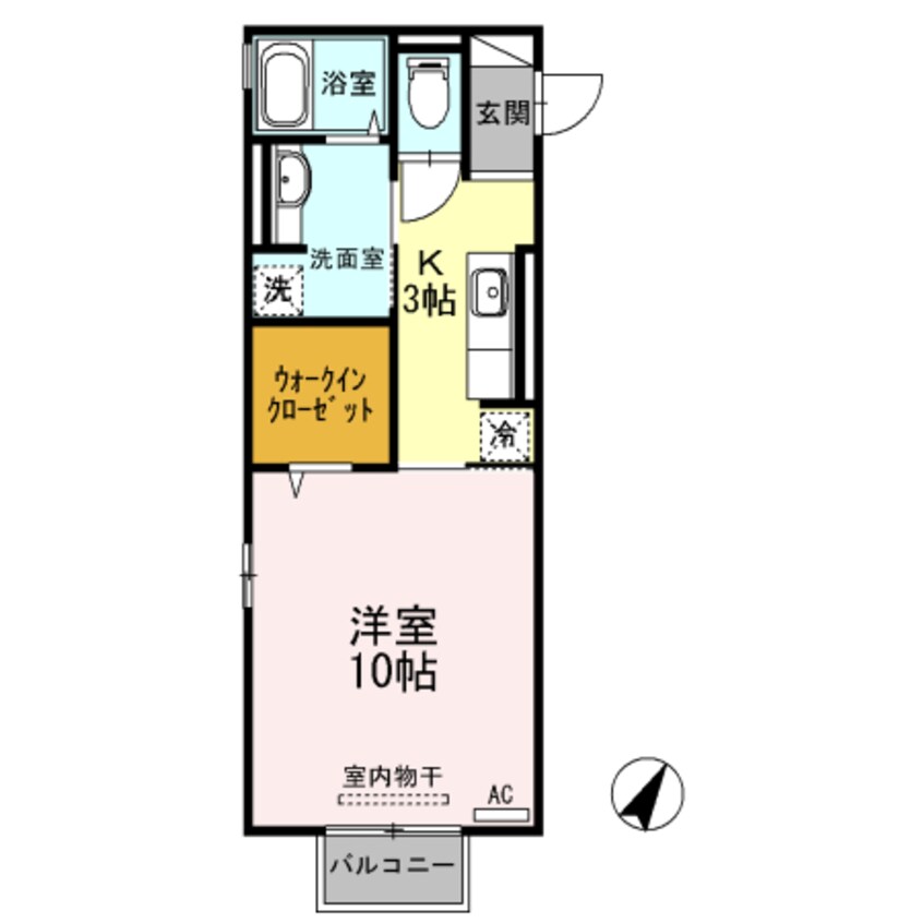 間取図 阪和線・羽衣線/六十谷駅 バス14分大谷東下車:停歩1分 2階 築10年