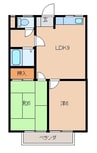 グリーンフル谷口 2LDKの間取り