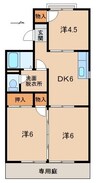 セジュール栄谷Ａ棟 3DKの間取り
