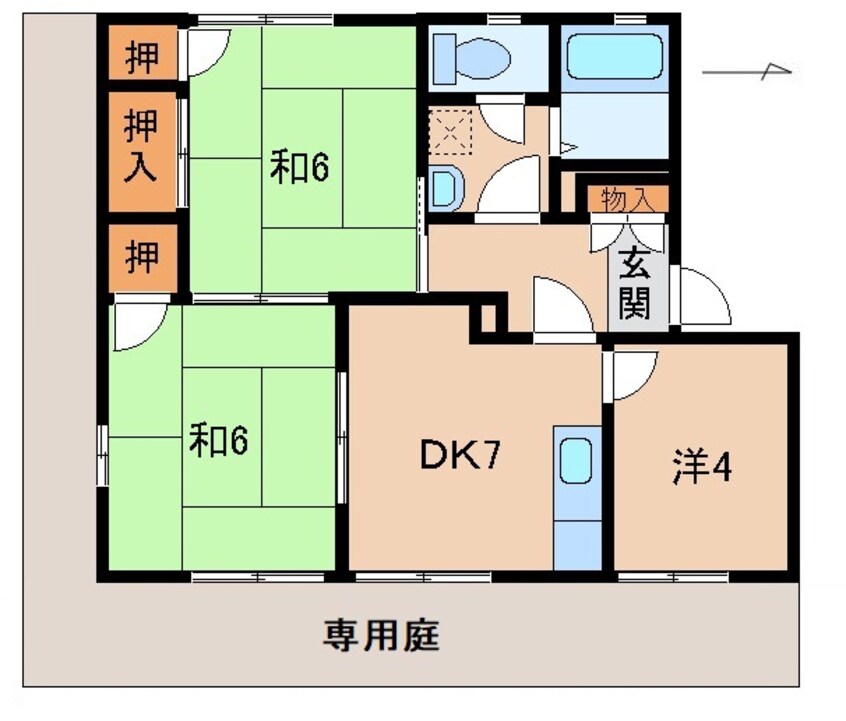 間取図 グリーンフル木ノ本