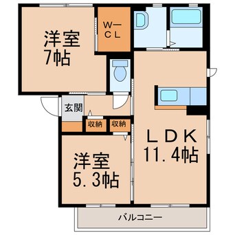 間取図 シャーメゾンリベルタ