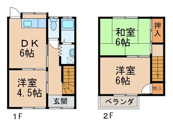 間取図 向ハイツ