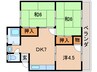 コーポかつらぎ 3DKの間取り