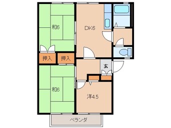 間取図 グリーンフル大淀