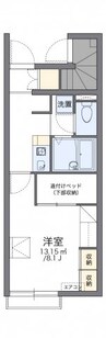レオパレスウェル 1Kの間取り