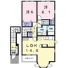 南海加太線/加太駅 徒歩18分 2階 築19年 2LDKの間取り