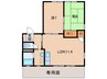 グリーンフル狐島 2LDKの間取り