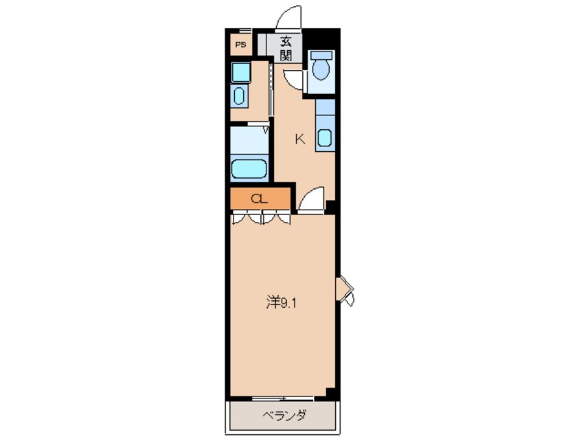 間取図 きのくに線・紀勢本線/和歌山市駅 バス5分北島下車:停歩4分 2階 築19年