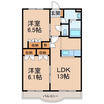 間取図 南海加太線/中松江駅 徒歩5分 2階 築20年