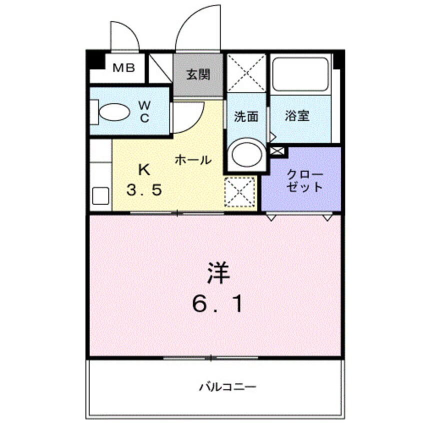 間取図 南海本線/紀ノ川駅 徒歩23分 1階 築22年