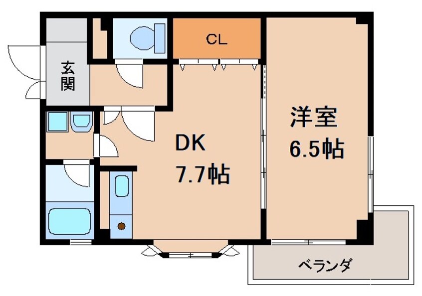 間取図 レスペート西庄Ⅲ