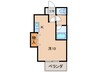 ハイツフジタⅡ 1Rの間取り