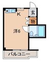 ブルースカイⅡ 1Rの間取り