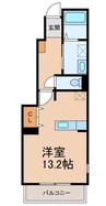 プリムローズ梶取 1Rの間取り