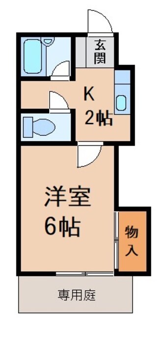 間取図 リブ直川Ⅱ