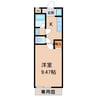 キーウィ荘 1Kの間取り