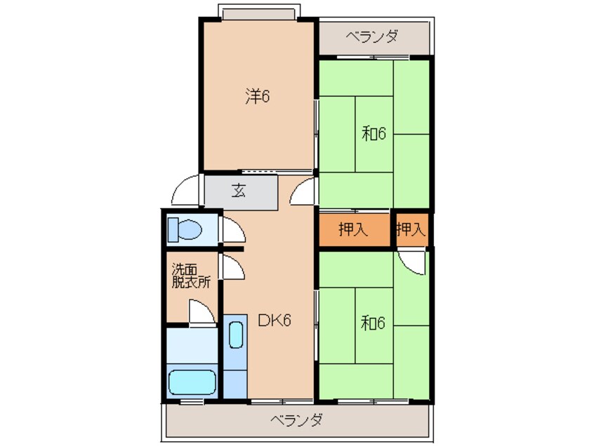 間取図 ヴィラージカミノキ