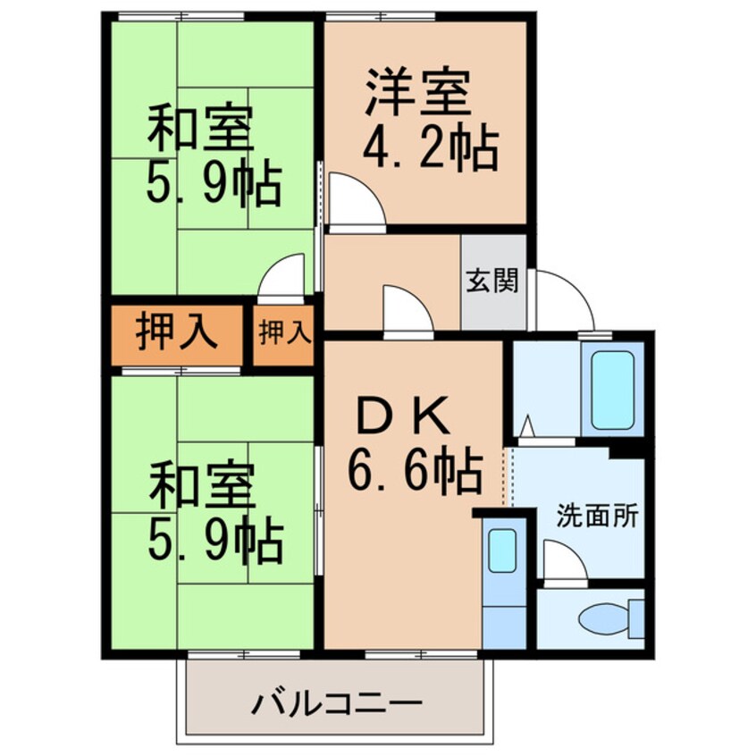 間取図 フレグランスロゼ