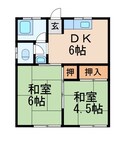 加太アパートの間取図