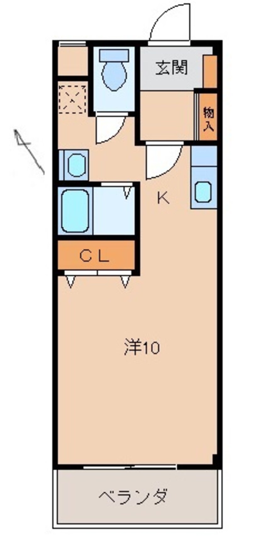 間取図 クレストモナーク