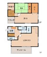 一戸建６８８８ 2LDKの間取り