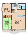ラフォーレ21 2LDKの間取り