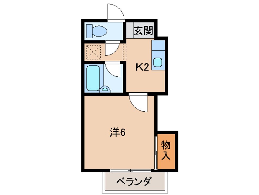 間取図 フラット貴志Ⅲ