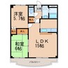 ラフォーレ21 2LDKの間取り