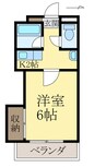 モアナルーム２ 1Kの間取り