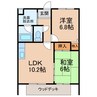 ＮＮ２１ 2LDKの間取り