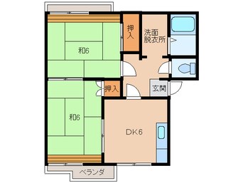 間取図 ビューラー広崎Ⅱ