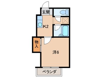 間取図 フラット貴志Ⅱ