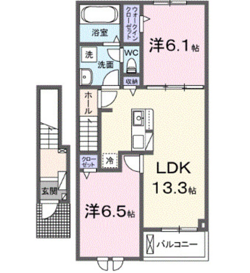 間取図 カルムメゾンⅡ
