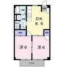 サンシップ 2DKの間取り