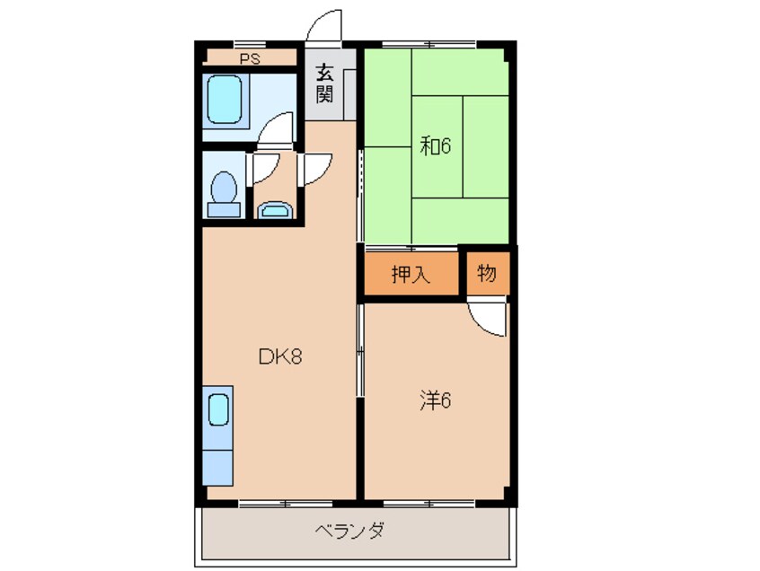 間取図 エフスタイル六十谷