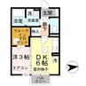 モナリエａｎ 1DKの間取り