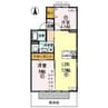 ピュアハイツ有本Ⅱ 2LDKの間取り
