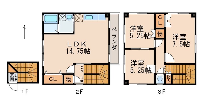 間取図 店舗併用共同住宅14503