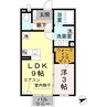 グラミール中之島 1LDKの間取り