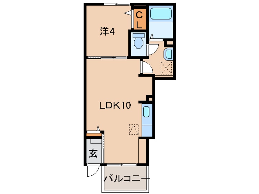 間取図 阪和線・羽衣線/六十谷駅 徒歩12分 1階 築11年