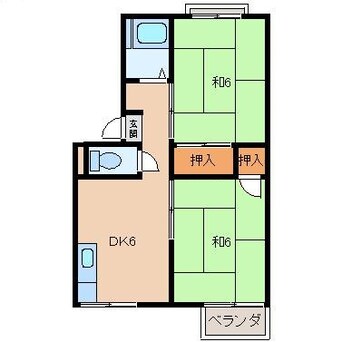 間取図 プレジール狐島Ｂ棟