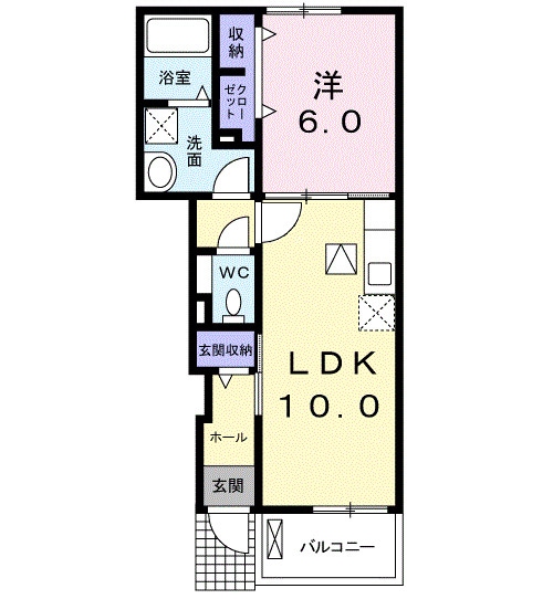 間取り図 南海加太線/中松江駅 徒歩5分 1階 築4年